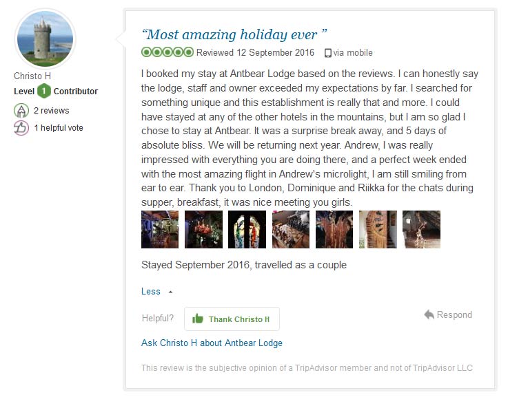 Antbear Lodge Accommodation review