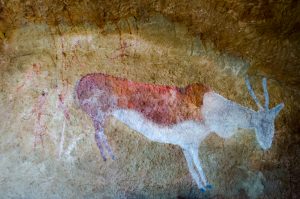 Bushman rock art at Antbear drakensberg luxury cave  Lodge