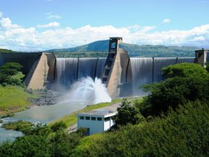 Wagondrift Dam overflowing - Estcourt